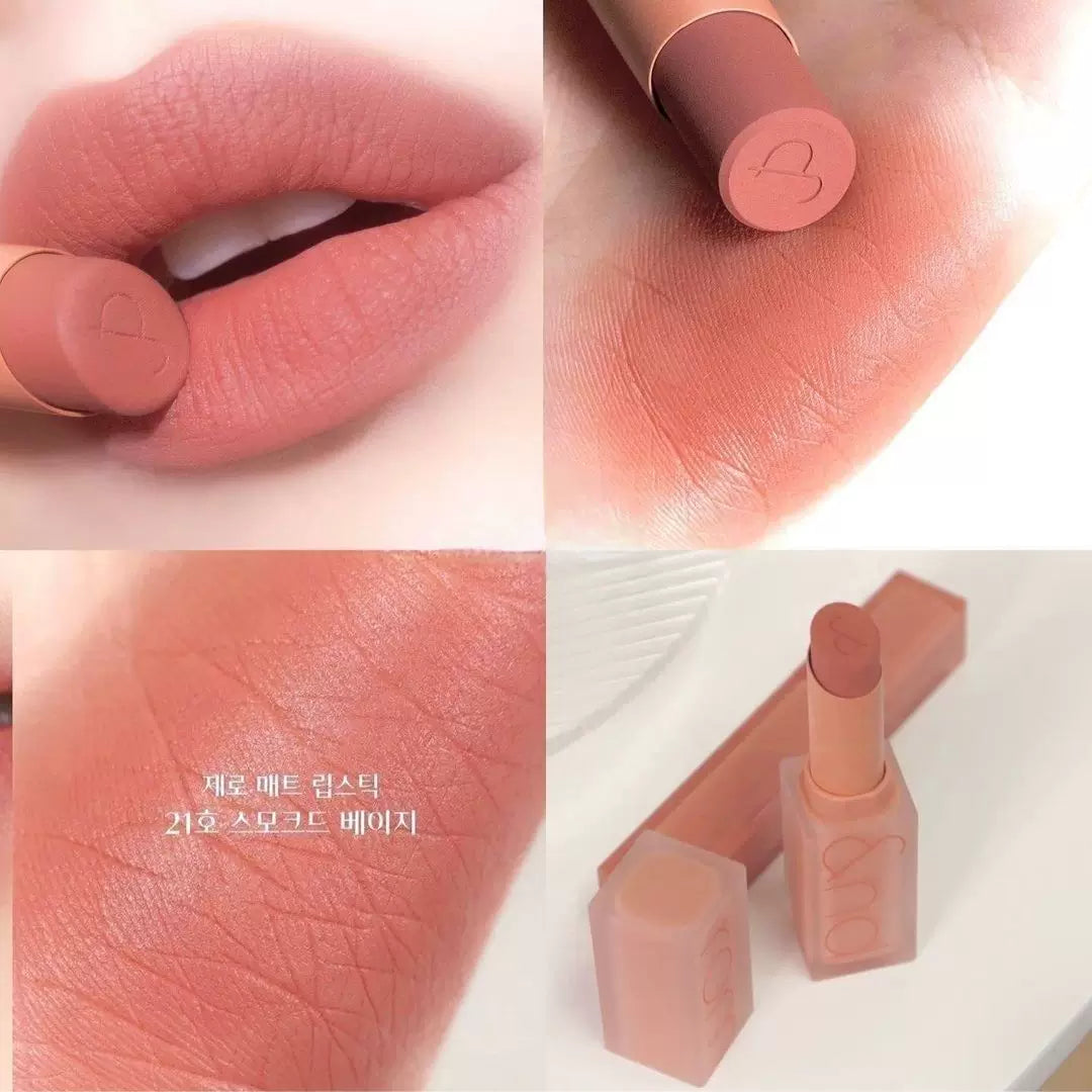 韩国Romand丝绒方管唇膏口红哑光雾面烟熏肉桂橘棕低饱和显色正品