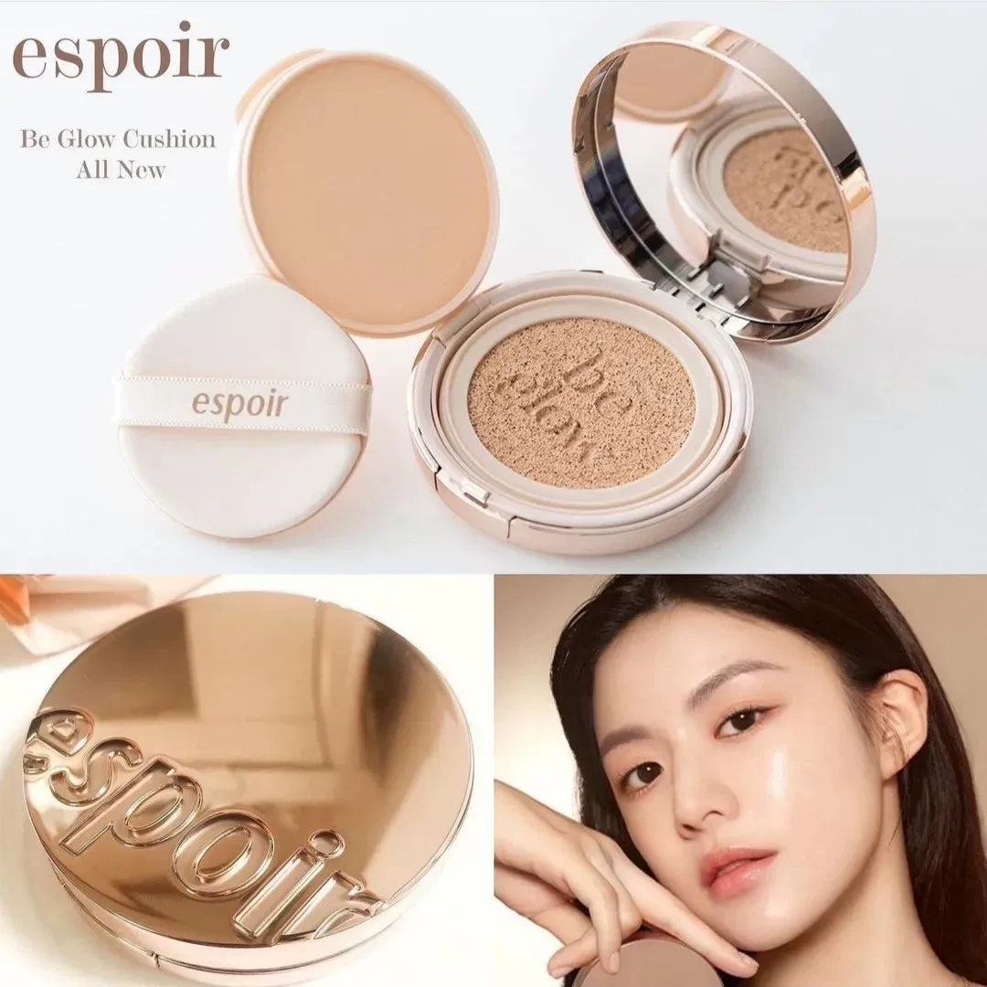 韩国Espoir艾丝珀金盖气垫轻薄哑光持久遮瑕水润不脱妆奶油肌正品