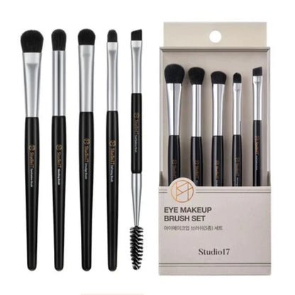韩国Studio17五支眼部化妆刷套装眼影眼线睫毛刷卧蚕细节晕染正品