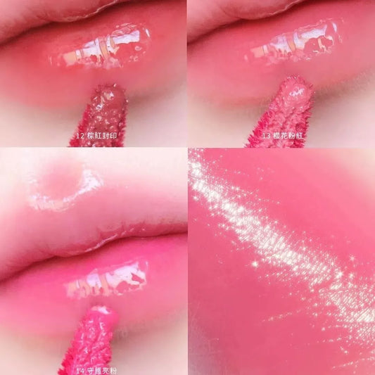 韩国Peripera菲丽菲拉百变小樱限定水光镜面唇釉持久保湿可爱正品