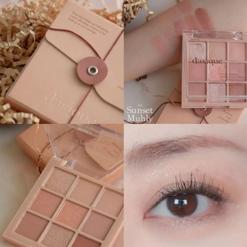 韩国Dasique代曦可九色眼影盘持久不飞粉超显色少女气质05号正品