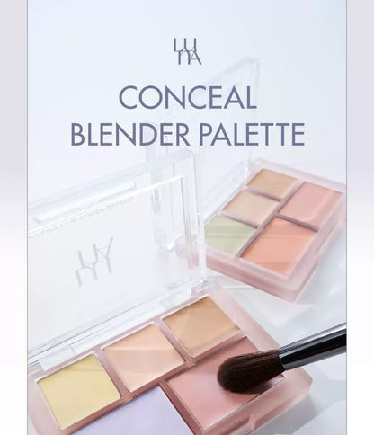 Luna露娜清潭洞五色遮瑕盘修容遮盖痘印黑眼圈高光提亮肤色正品