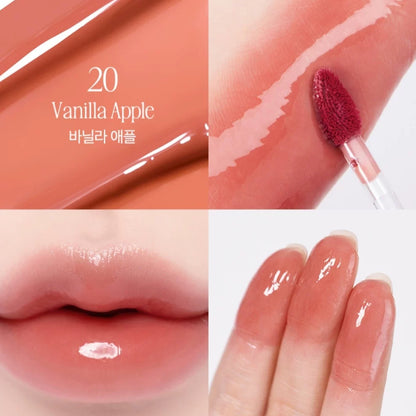 韩国Clio珂莱欧苹果系列水晶唇釉水光镜面持久提升气色玻璃唇正品