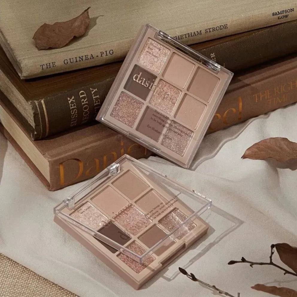 韩国DASIQUE代曦可九色眼影盘珠光哑光持久不飞粉消肿百搭10正品