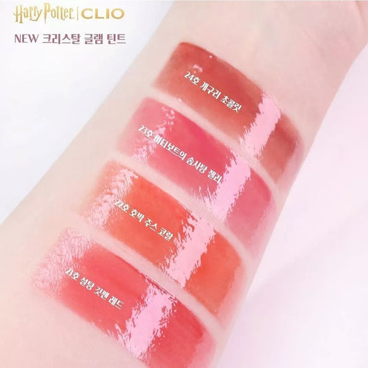韩国Clio珂莱欧哈利波特联名水光唇釉套装送钥匙扣圆珠笔显色正品