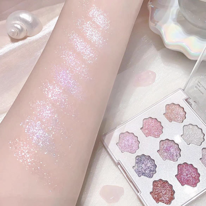 韩国Dasique代曦可贝壳人鱼九色眼影盘持久不飞粉甜美可爱正品