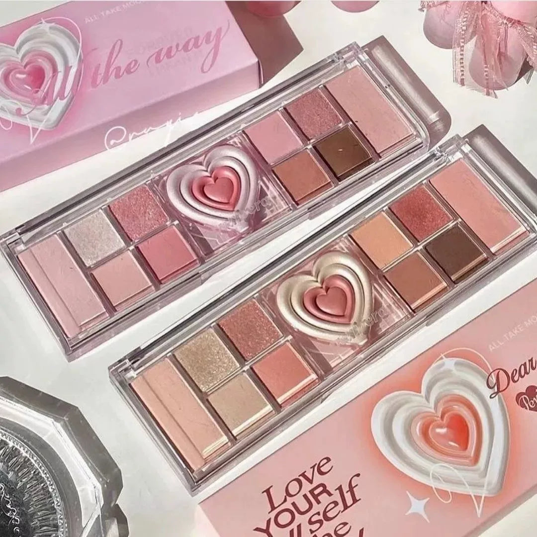 韩国Peripera菲丽菲拉爱心眼影盘腮红高光持久不脱妆高颜值正品