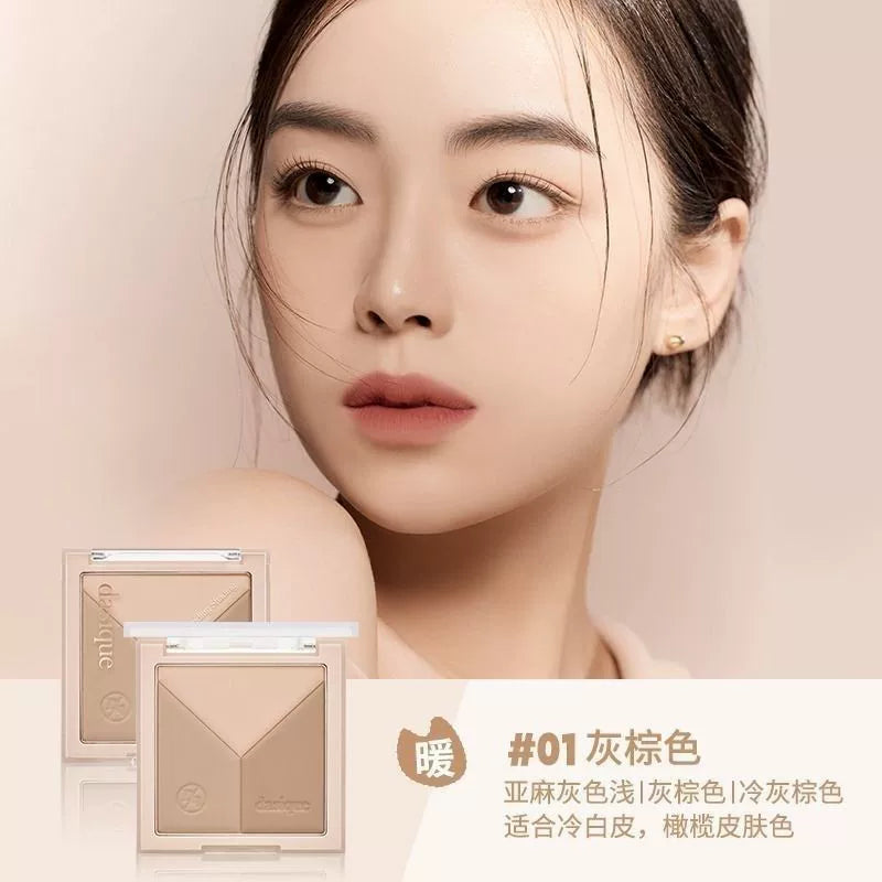 韩国Dasique三色修容盘鼻侧影粉提亮多功能持久不脱妆自然正品