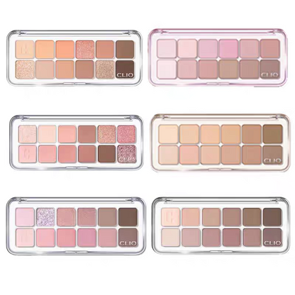 韩国CLIO珂莱欧安宥真12色眼影盘水泥盘哑光珠光消肿提亮显色正品