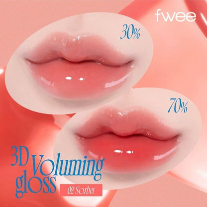 韩国Fwee水光唇釉口红镜面质地水润保湿自然3D立体嘟嘟唇妆容正品
