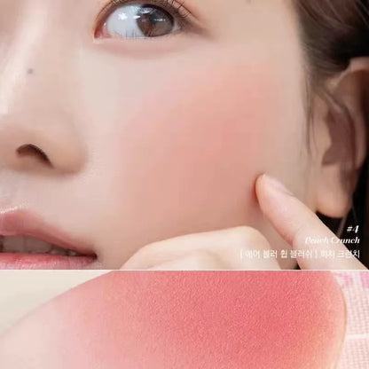 韩国Clio珂莱欧空气冰沙单色腮红柔雾持久提升气色元气少女正品