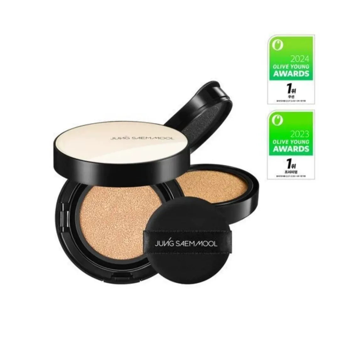 韩国Jungsaemmool郑瑄茉气垫持久遮瑕裸肤不脱妆自然亮泽防晒正品