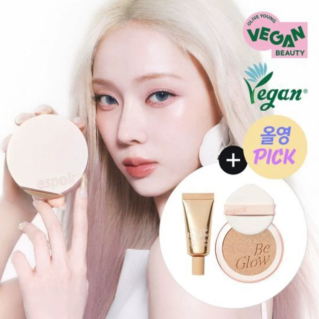 韩国金玟庭代言Espoir艾丝珀立体水光保湿气垫持久遮瑕提亮正品