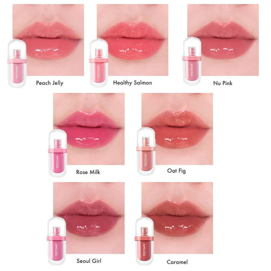 In stock | Amuse Jel-Fit Tint 12-hour long-lasting jelly lip glaze