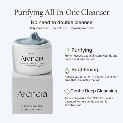 In stock｜Arencia Blue Hyssop Cleanser 120g