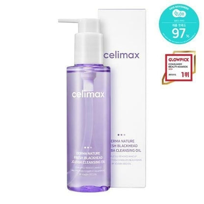 現貨｜CELIMAX 天然溶解黑頭 深層清潔卸妝油 Derma Nature Fresh Blackhead Jojoba Cleansing Oil 150ml