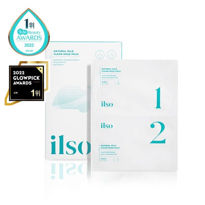 現貨｜ilso Natural Mild Clear Nose Pack 天然溫和清黑頭粉刺鼻頭貼 5片裝