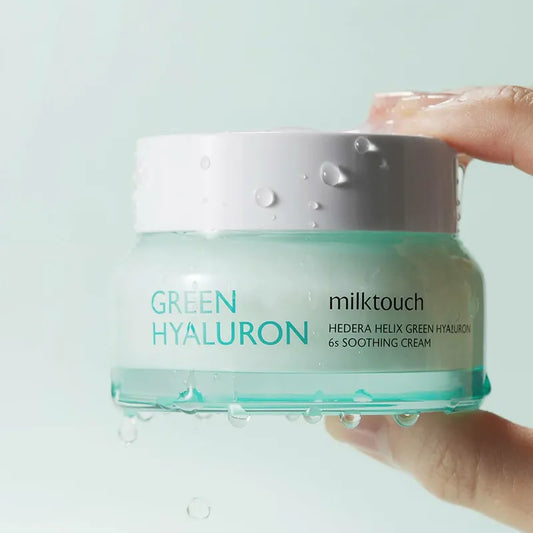 现货｜Happyrim X Milk Touch Hedera Helix Green Hyaluron 6sec Moisture Cream 洋常春藤玻尿酸6秒補水降溫面霜 – 50ml