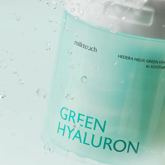 现货｜Milk Touch Happyrim X Hedera Helix Green Hyaluron 6sec Soothing Pad 洋常春藤玻尿酸6秒補水舒緩爽膚棉片 – 60片裝