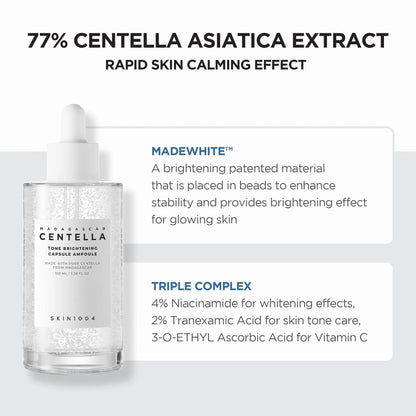 現貨｜SKIN1004 馬達加斯積雪草美白精華 Madagascar Centella Tone Brightening Capsule Ampoule 100ml