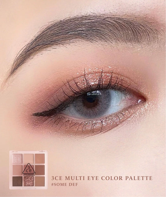 In stock｜3CE Multi Eye Color Palette 9-color taro eyeshadow palette #Some Def 