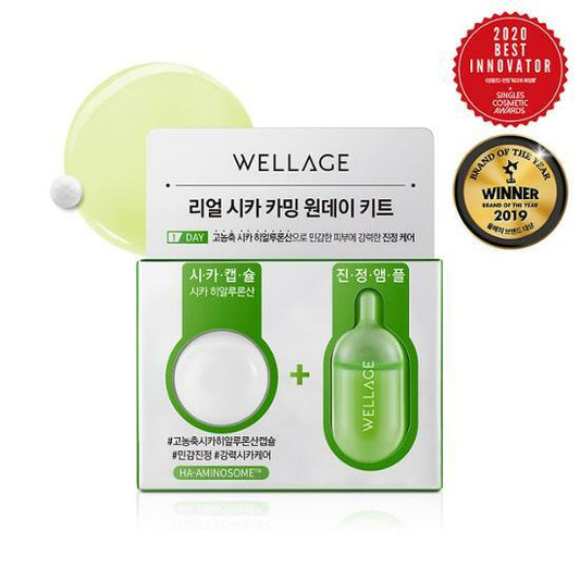 In stock | Wellage Real Ha Cica Calming One Day Kit 