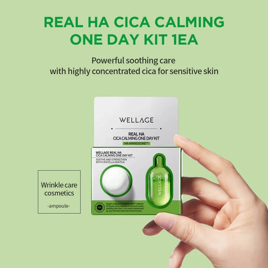 In stock | Wellage Real Ha Cica Calming One Day Kit 